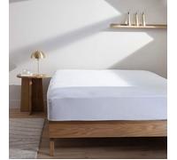 Protège matelas 100% coton bio molleton imperméable bonnet 27 cm à 30 cm - SOMEO 90x190 - Blanc - Someo