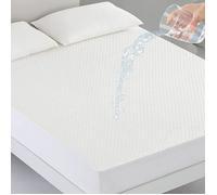 Protege Matelas 140x200 Impermeable - Housse Matelas 140 x 200 + 30 Grand Bonnet - Bambou Couvre Matelas, Anti 140 x 200 30 cm