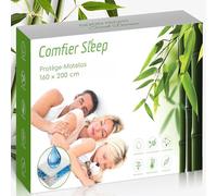 Protège Matelas 160x200 cm Imperméable - 100 % Bambou - Alèse Respirante et Douce - Alaise 160 x 200 Imperméable Lavable - Housse Anti-Acariens et Silencieuse