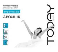 Today Protège-matelas 160 x 200 cm Imperméable 100% coton à bouillir