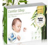 Protege Matelas 70x140 cm - 100% Bambou Alèse Bébé Respirante et Douce - Alèse Imperméable Silencieuse et Lavable pour Lit Bébé