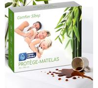 Protege Matelas 90x190 Imperméable - 100% Bambou - Alèse Respirante Et Douce - Alèse Imperméable 90x190 Silencieuse Lavable - Lit Simple