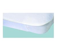 Protège-matelas Alèse imperméable Elasretane éponge bouclette 100 % coton 140 x 190 cm Blanc
