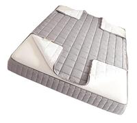 Protège Matelas avec Fermeture 140x190/90x200 Drap Housse De Matelas Intégrale 160x200 140x200 Respirant - Alèse Qualité Supérieure Matelassé Personnalisable Protege(Gris Clair,160x200x15cm)