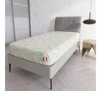 Protège-Matelas avec Fibre de Canapa Une Place et demie 120 x 200 cm - Made in Italy - Protège-Matelas avec élastique Tout Autour - Lavable