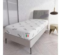 Protège-Matelas avec Fibre de CARBONIO Une Place et demie 120 x 200 cm - Made in Italy - Protège-Matelas avec élastique Tout Autour - Antistatique - Lavable