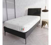 Protège-Matelas avec Fibre de Tencel Une Place et demie 120 x 200 cm - Made in Italy - Protège-Matelas avec élastique Tout Autour - Respirant - Lavable