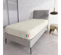 Protège-Matelas avec Filament de Rame Une Place et demie 120 x 200 cm - Made in Italy - Protège-Matelas avec élastique Tout Autour - Lavable