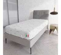 Protège-Matelas avec Traitement Silver Une Place et demie 120 x 200 cm - Made in Italy - Protège-Matelas avec élastique Tout Autour - Non Toxique - Lavable