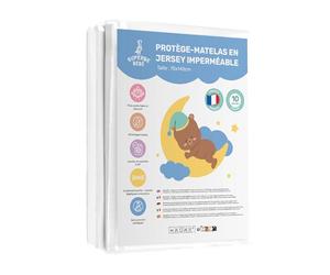 Protège Matelas Bebe 70x140 Imperméable pour Lit Bébé | Alèse Matelas Drap Housse Facile à Installer | Surmatelas Imperméable Lavable en Machine | Oeko Tex sans Produits Chimiques | Garantie 10 Ans