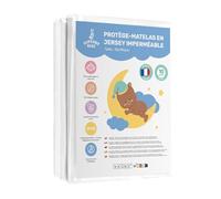Protège Matelas Bebe 90x190 Imperméable pour Lit Bébé | Alèse Matelas Drap Housse Facile à Installer | Surmatelas Imperméable Lavable en Machine | Oeko Tex sans Produits Chimiques | Garantie 10 Ans