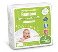 Protège Matelas Bébé Bamboo Alèse Imperméable Blanc 60X120