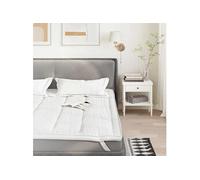 vidaXL Protège-matelas blanc 160x200 cm,drap de lit,literie,housse de drap-housse,drap-housse,housse de protection pour G