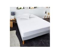 Protège matelas bouclette coton imperméable absorbant respirant et silencieux 90x190