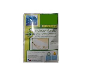 Protège matelas chausson pour lit relaxation coton anti-acariens greenfirst carl 160x200