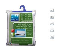 Protège matelas clic-clac imperméable coton contrecollé céline 130x190