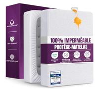 Protege Matelas Impermeable, 135 x 200 cm, pour Matelas de 30 cm d'épaisseur