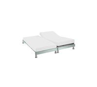 Protège matelas molleton 100% coton bio - bonnet 30 cm TPR pour sommier articulé 2x70x200