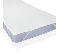 Protège-Matelas Plat à Elastiques Blanc 90 x 200 cm - Imperméable alèse enduite 2 couches barrière anti-humidité