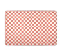 Protège-matelas réutilisable en échiquier corail clair extra large pour tout-petit, imperméable, lavable, tapis de mouillage, produits de literie pour enfants, adultes, animaux domestiques, 132,1 x