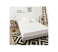 Protège-matelas tissu Coolmax® extensible anti-transpirant et respirant qualité hôtellerie de luxe 90x200 - Blanc - SweetNight