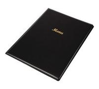 Protège-menu A4 en PVC noir Noir G