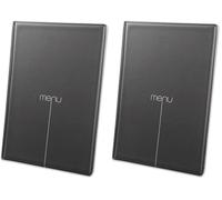 Protège-menu Risto A4 noir - Noir - A4 (Lot de 2)