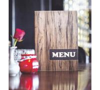 Protège-menus DESIGN WOOD, A4, marron