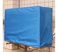 Protege Moteur Clim, Housse Climatiseur Extérieur, Conception a Couverture Intégrale, Tissu Oxford 420D, Imperméable et Coupe Vent(Blue,90x62x38CM/35x24x15IN)