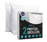 Protege Oreiller 40x80 Lot de 2 Made in EU et Oeko-TEX Dreamzie - Taie d'oreiller 40x80 Anti Acarien et Anti Punaise de Lit
