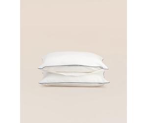Protège oreiller 50x70 cm -100% coton - Hypoallergénique et respirant - Fait en France - Tediber
