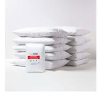 Protège oreiller - HOMESCAPES - Lot de 10 - Poly coton - 50 x 75 cm - Hypoallergénique