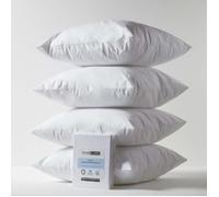 Protège-oreiller imperméable - HOMESCAPES - 60 x 60 cm - Lot de 4 - Hypoallergénique - Certifié Oeko-Tex - Lavable en machine