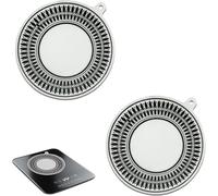 Protège-plaque de cuisson à induction - Tapis de protection pour plaque de cuisson - Protège votre cuisine - Design antidérapant - 22 cm - Noir