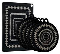 Protège-plaque induction - Silicone - Lot de 6 - Résistant à la chaleur jusqu'à 280 °C