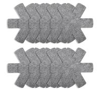 Protège Poêle 20cm en Feutre (Lot de 10), Protection Casserole et Intercalaire de Cuisine Anti-Rayures pour Séparer et Empiler Les Ustensiles, Tapis de Protection Épais et Lavable