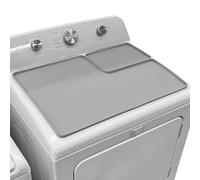 Protège-Sèche-Linge Supérieur,avec Collecteur de Peluches Couverture pour Lave-Linge Sèche-Linge | 66x46cm Silicone Antidérapant Gardes Linge Pour Table Repassage Espace Travail