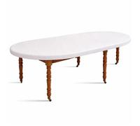 Protège-table ovale élastiqué sous-nappe en molleton imperméable antitache antidérapant antichocs longueur de 169 à 183 cm