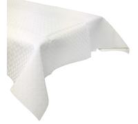 Protège table rectangulaire 110x180 cm COOK en polyester et pvc blanc