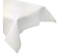 Protège table rectangulaire 140x250 cm COOK en polyester et pvc blanc
