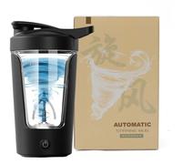 Protéine Shaker Électrique, 450ml Mélangeur de Protéines, Portable Shaker Tasse pour Boissons Protéinées, Shaker Electrique(Noir)