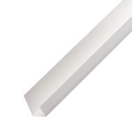 PROTEKTOR Profilé en U plastique 3741 200cm Blanc PVC | Profil finition plaques de plâtre, protection d'angle cloisons sèches, baguette plastique robuste, raccord mural Rigips