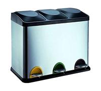 Protenrop Ecol-Trio - Bacs à ordures acier inoxydable 45l