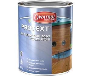 PROTEXT - Saturateur mat tous bois en phase aqueuse - Owatrol Pro - 5 Litres, Miel