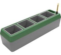Provence Jardinière auto-irriguée 4 plantes aromatiques avec indicateur de niveau d'eau - vert foncé