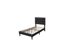 Provence Literie Lit Riley avec sommier - Noir