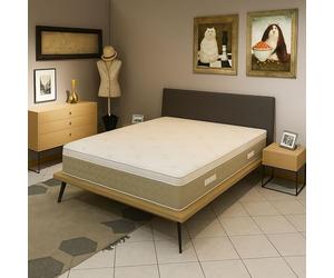 Provence Literie Surmatelas Ergonomique Hyper Moelleux Top Confort 130x190 x 5,5 cm Déhoussable Entretien Facile - Anallergique - à l'Aloe Vera