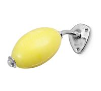 Provendi Porte savon à écrou chromé + 1 savon rotatif Jaune