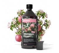 ProviPlant Engrais liquide pour arbres fruitiers - Pour pommiers, cerisiers, pruniers et plus encore - 1 litre de concentré pour jusqu'à 200 litres d'eau d'arrosage - Fabriqué en Allemagne