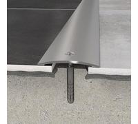 PROVISTON | Barre de seuil | 30 x 1860 mm | Aluminium | Barre de jonction | Couleur argent | À visser | Pour des revêtement de sol de 0-30 mm